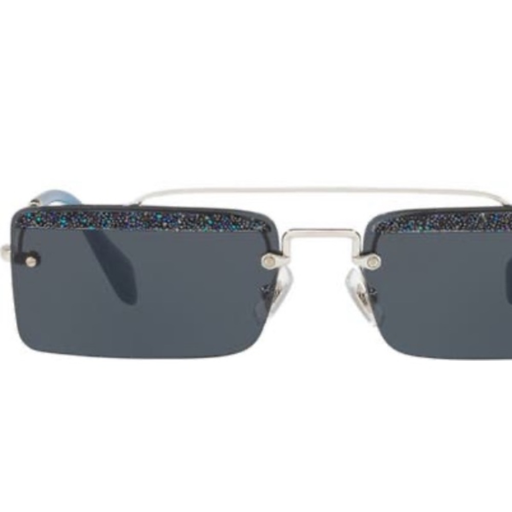 Nwt Miu Miu Socit 58 Mm Square Lens Sunglasses W/… - image 4